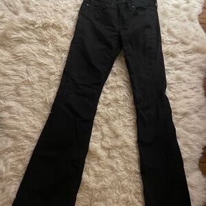 7 For All Mankind Black Bootcut Jeans